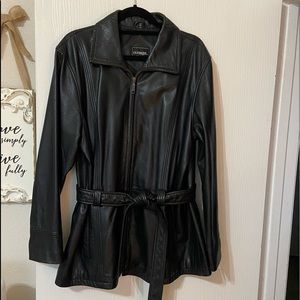Outbrook Woman 1X black leather coat